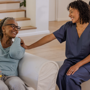 What does a caregiver do for Alzheimer’s patients?